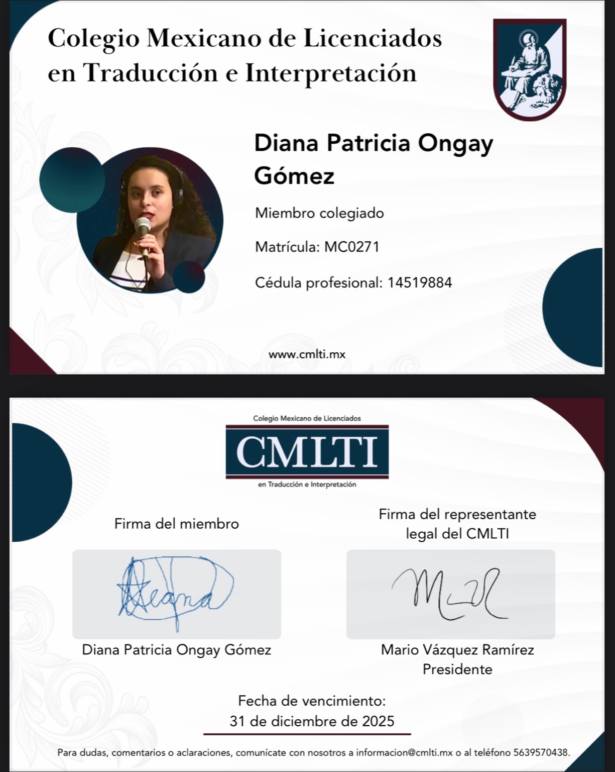 CMLTI membership credential